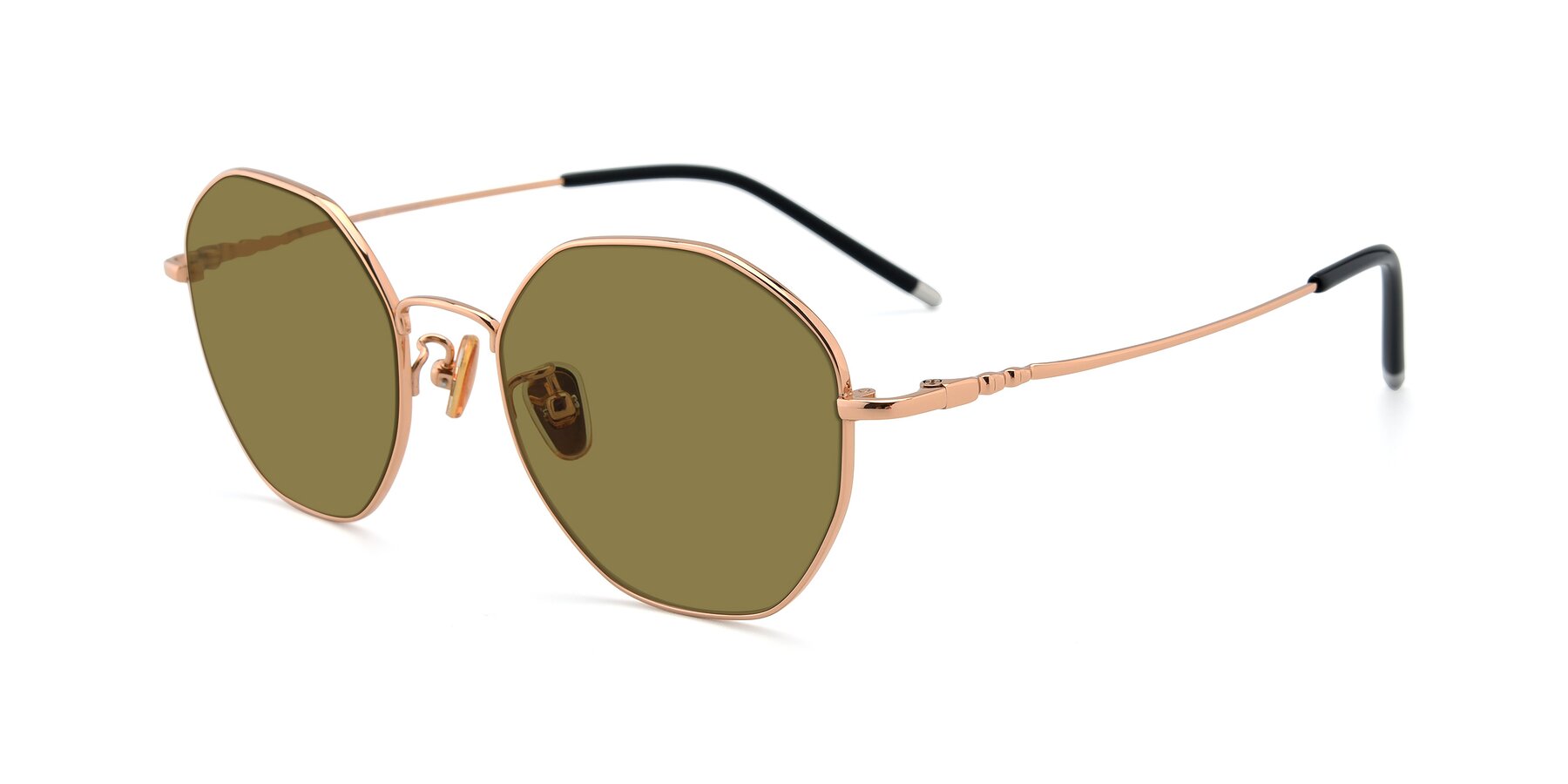 Angle of 90059 in Gold with Brown Polarized Lenses