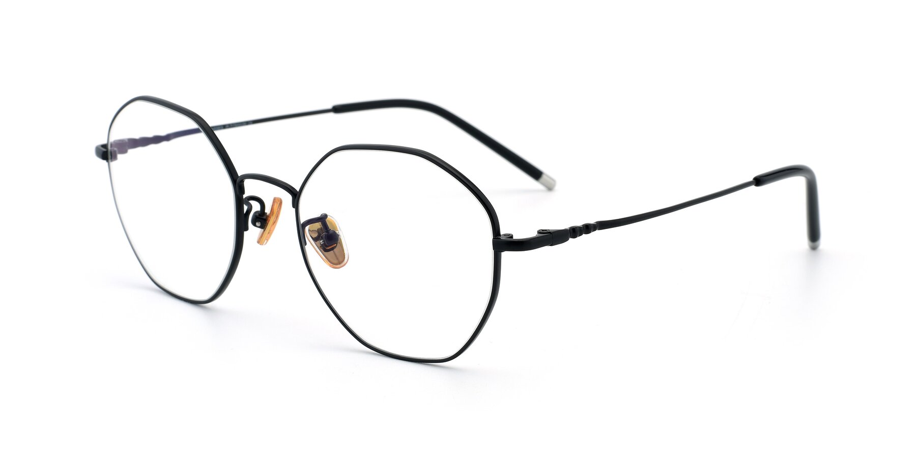 Angle of 90059 in Black with Clear Blue Light Blocking Lenses