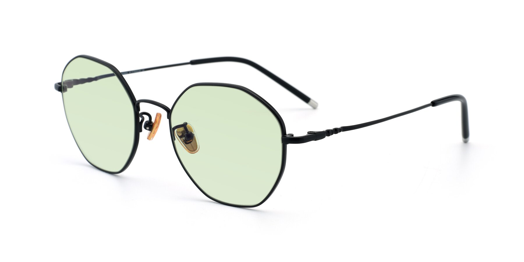 Angle of 90059 in Black with Light Green Tinted Lenses