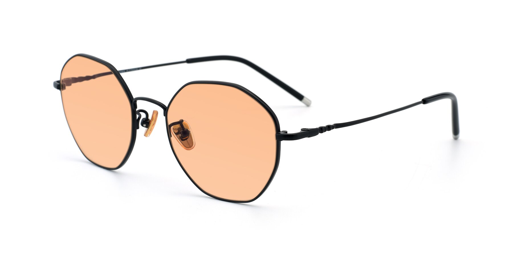 Angle of 90059 in Black with Light Orange Tinted Lenses