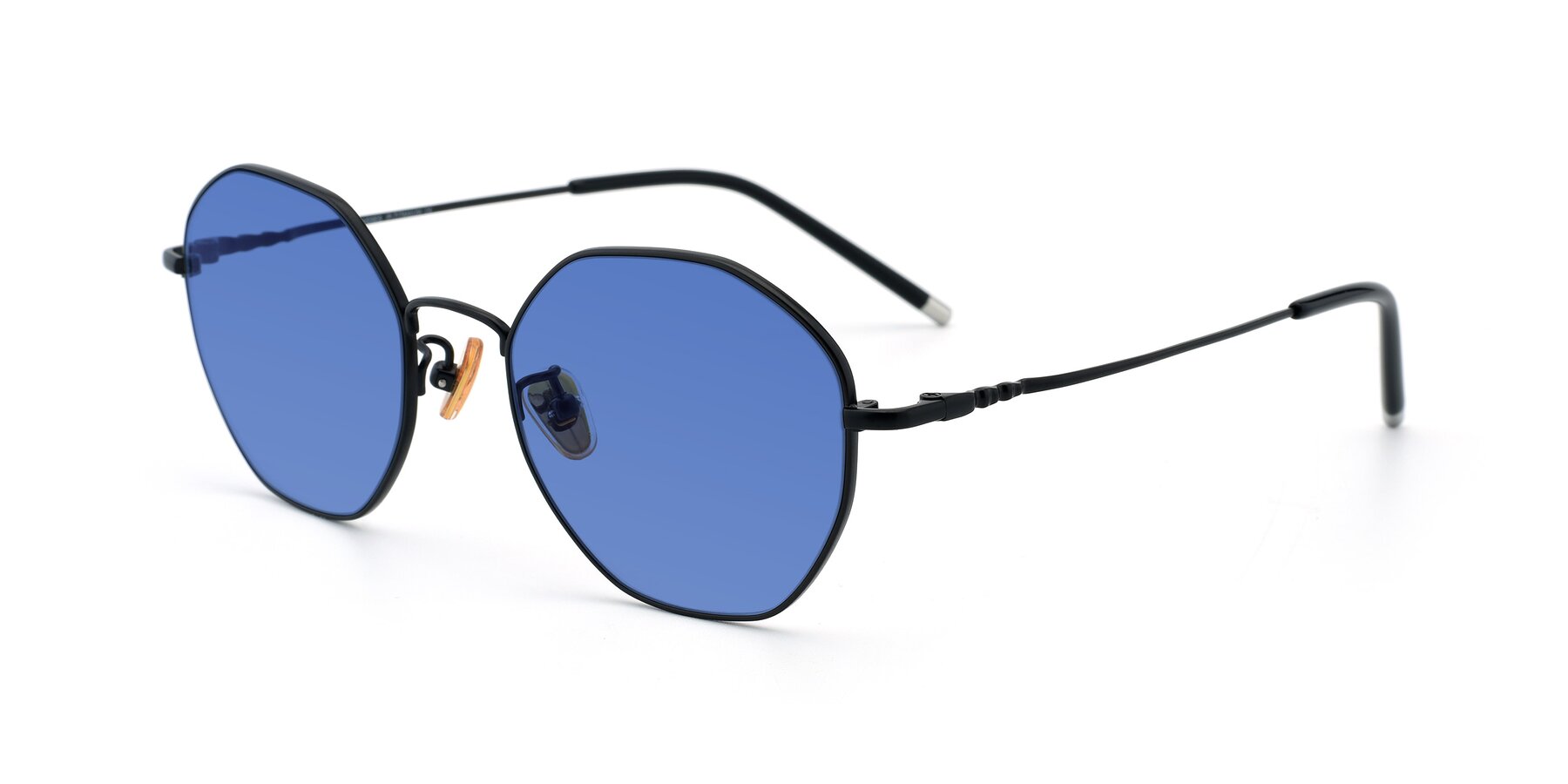 Angle of 90059 in Black with Blue Tinted Lenses
