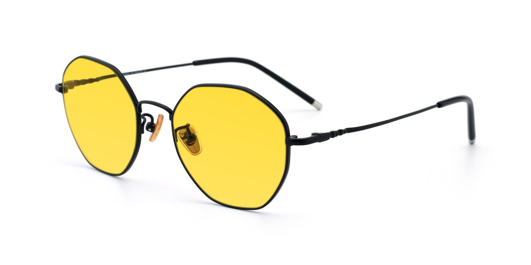 Angle of 90059 in Black with Yellow Tinted Lenses