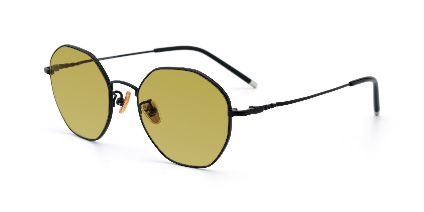 Angle of 90059 in Black with Champagne Tinted Lenses