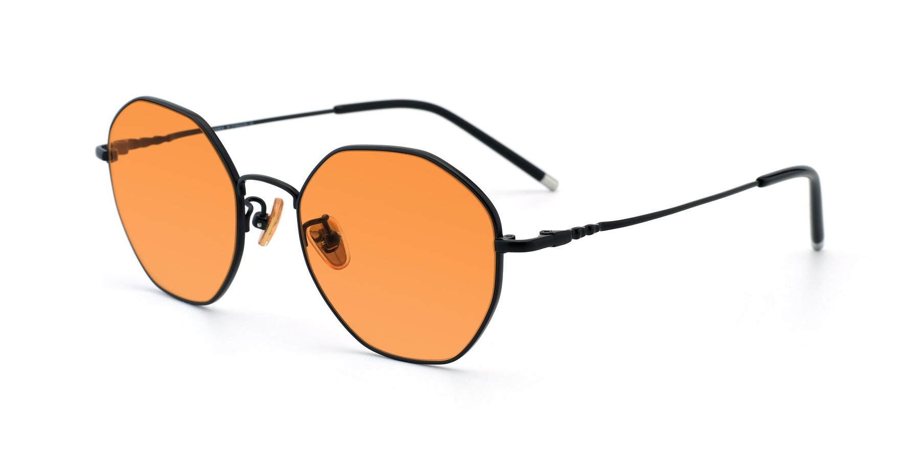 Angle of 90059 in Black with Orange Tinted Lenses