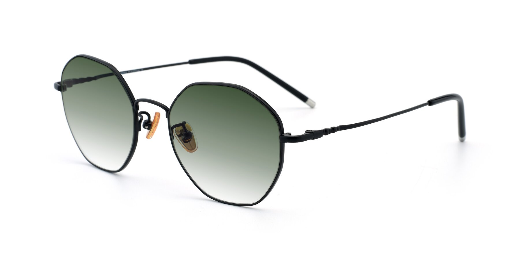 Angle of 90059 in Black with Green Gradient Lenses