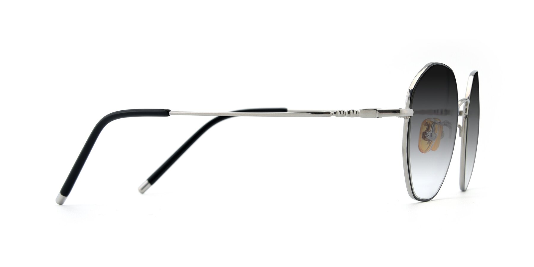 Side of 90059 in Black-Silver with Gray Gradient Lenses