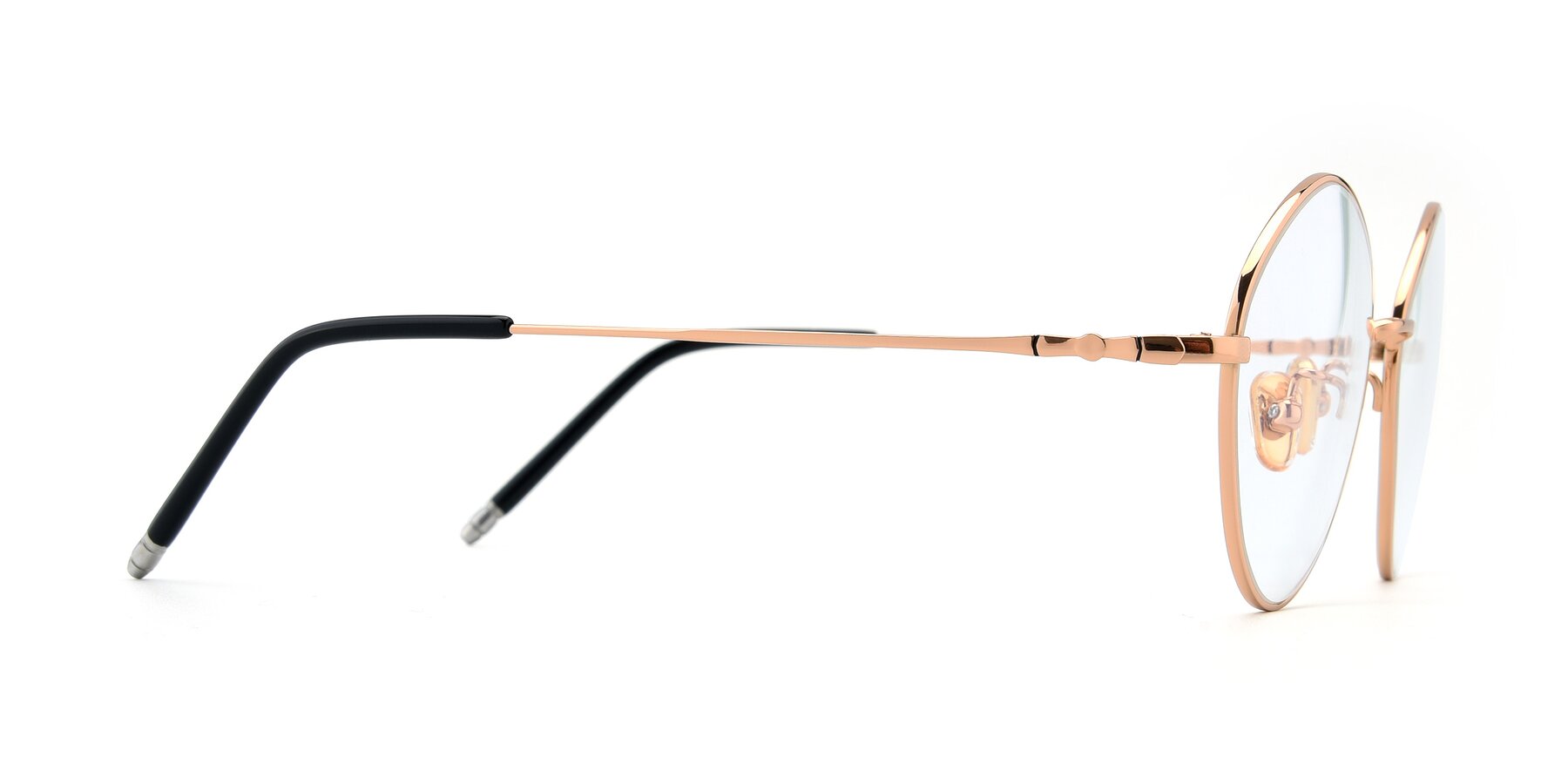Side of 90029 in Gold with Clear Reading Eyeglass Lenses