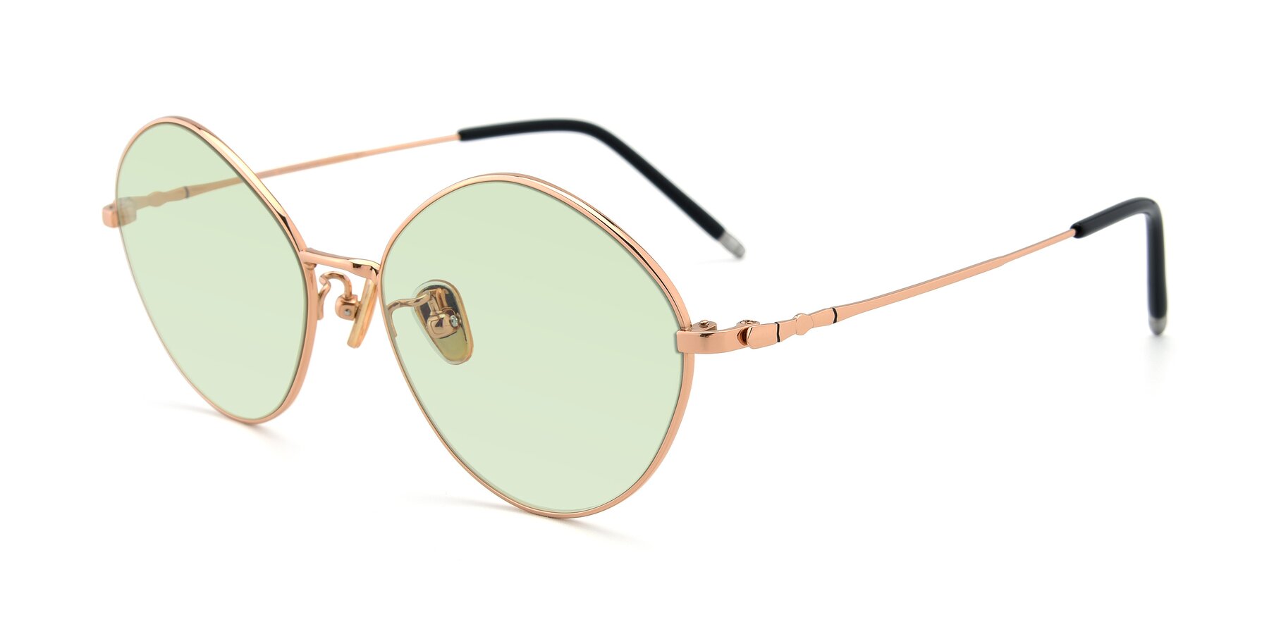 Angle of 90029 in Gold with Light Green Tinted Lenses
