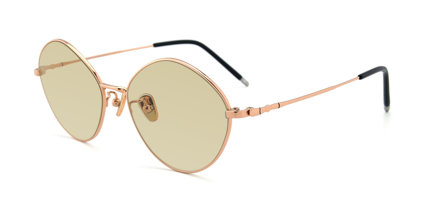 Angle of 90029 in Gold with Light Champagne Tinted Lenses