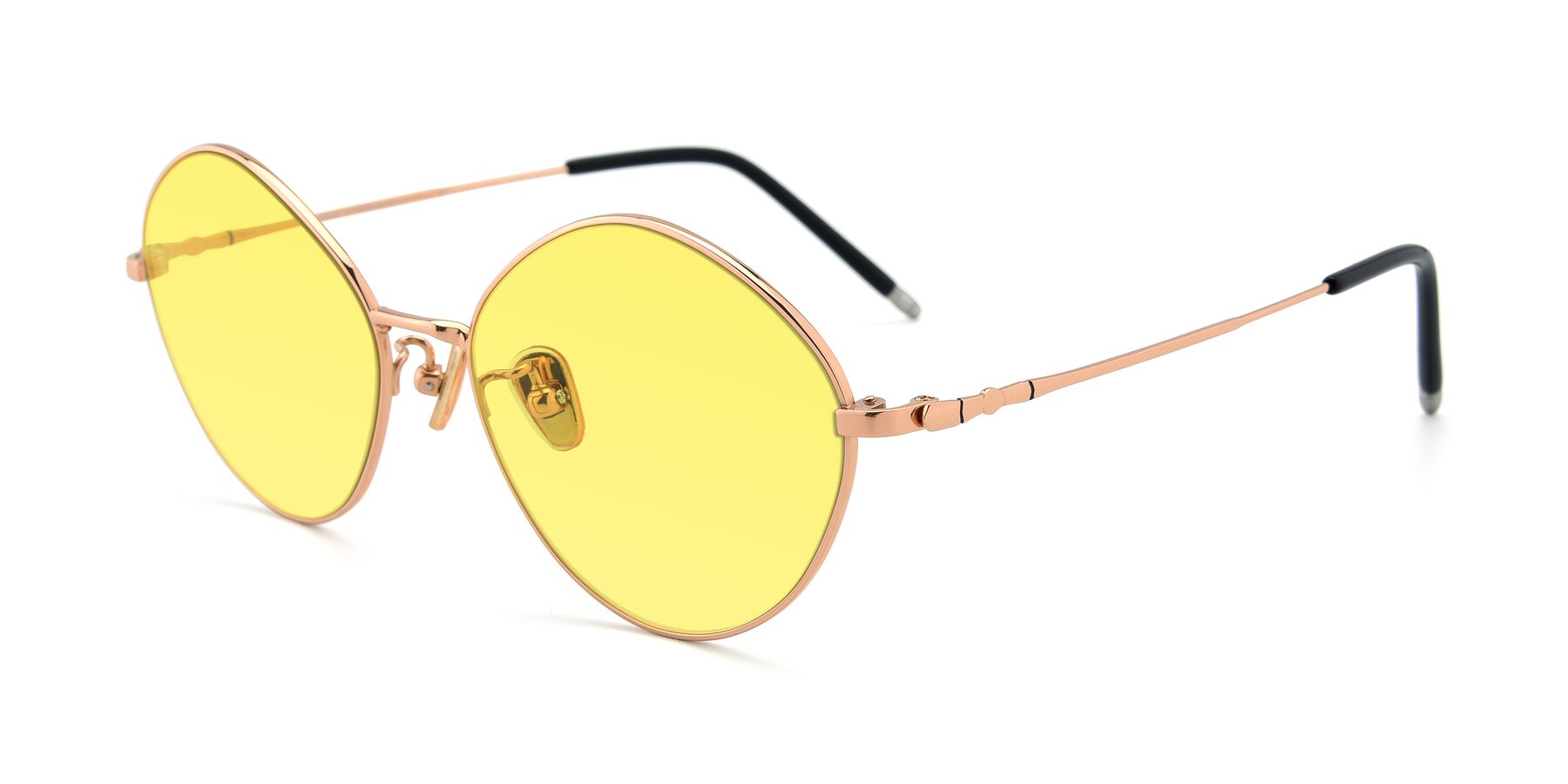 Angle of 90029 in Gold with Medium Yellow Tinted Lenses