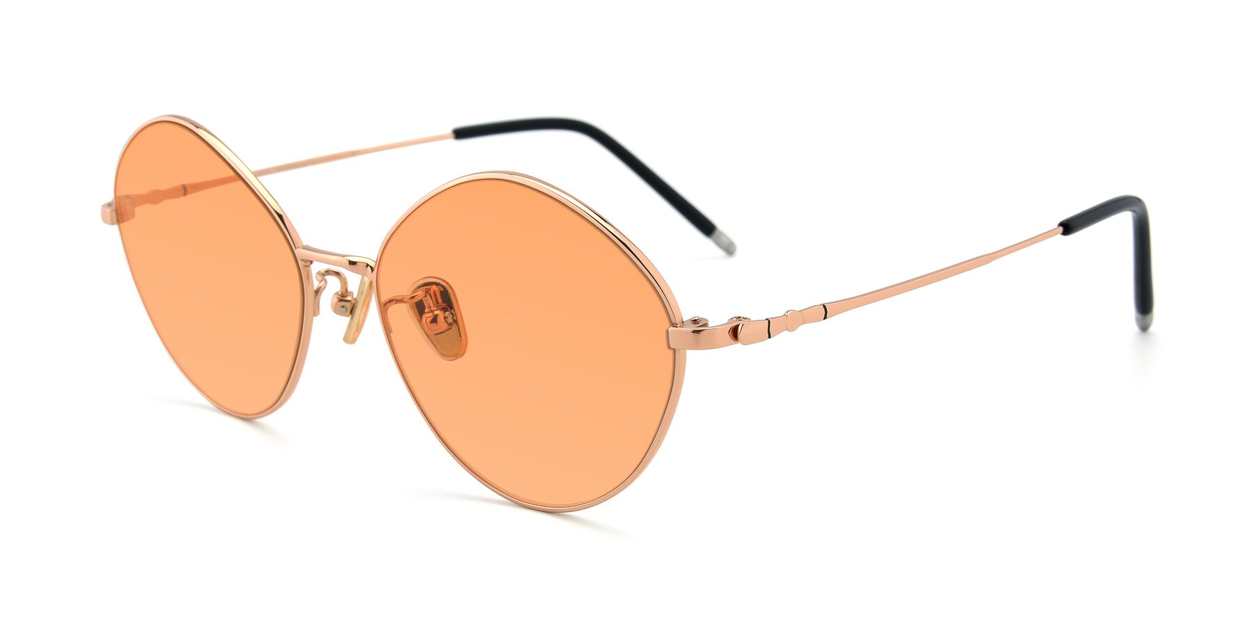 Angle of 90029 in Gold with Medium Orange Tinted Lenses