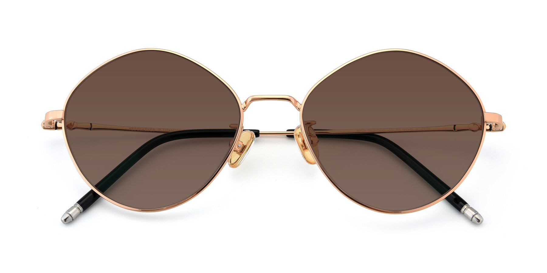 Folded Front of 90029 in Gold with Brown Tinted Lenses