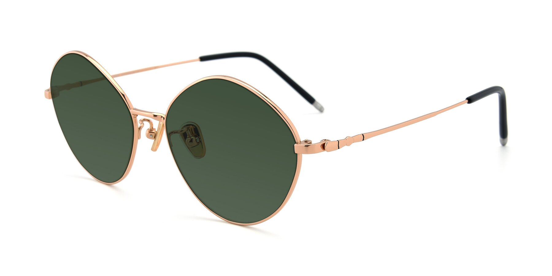 Angle of 90029 in Gold with Green Tinted Lenses