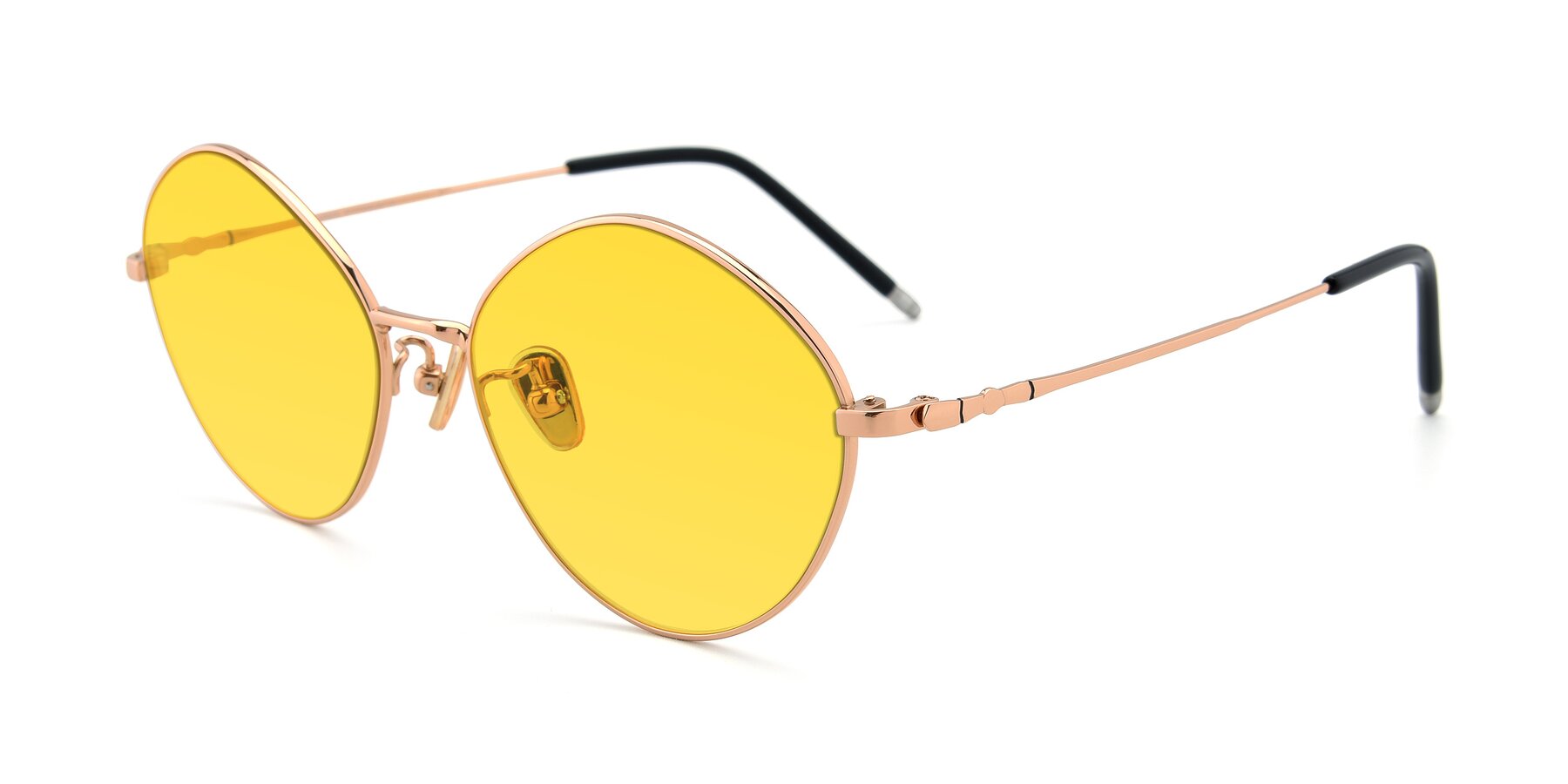 Angle of 90029 in Gold with Yellow Tinted Lenses