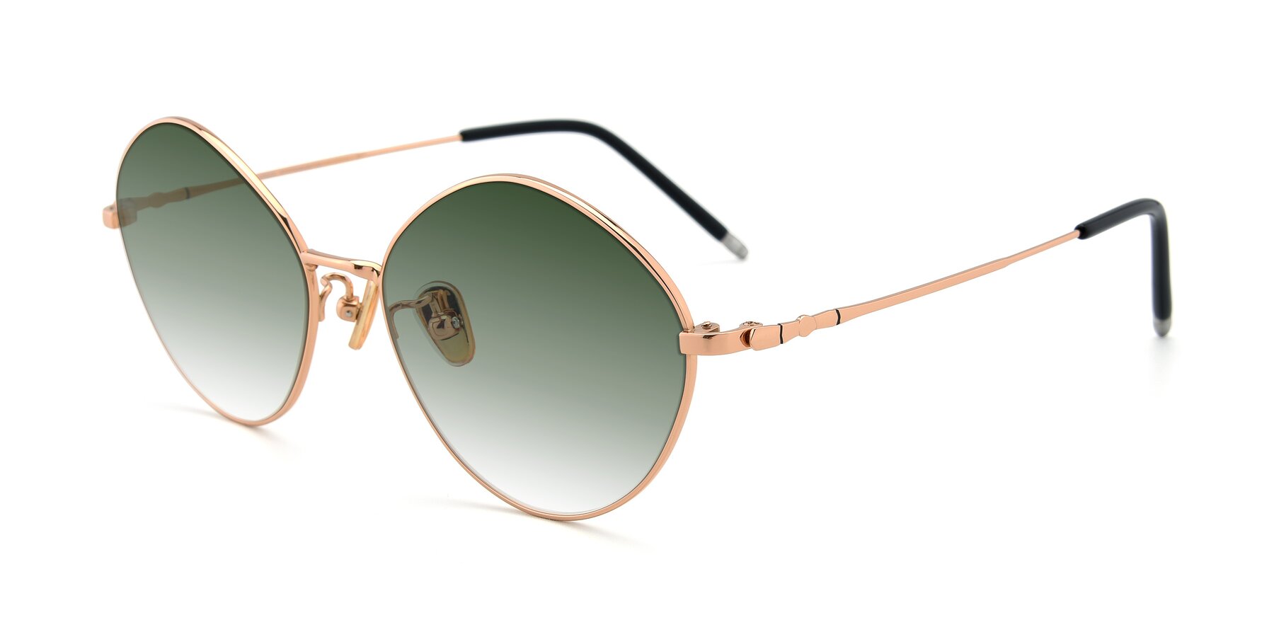 Angle of 90029 in Gold with Green Gradient Lenses