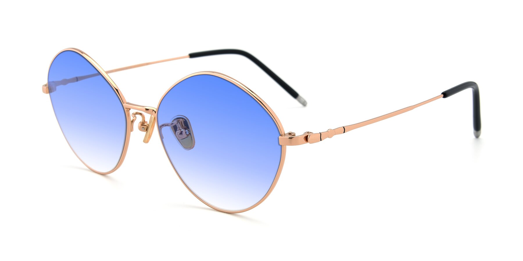 Angle of 90029 in Gold with Blue Gradient Lenses