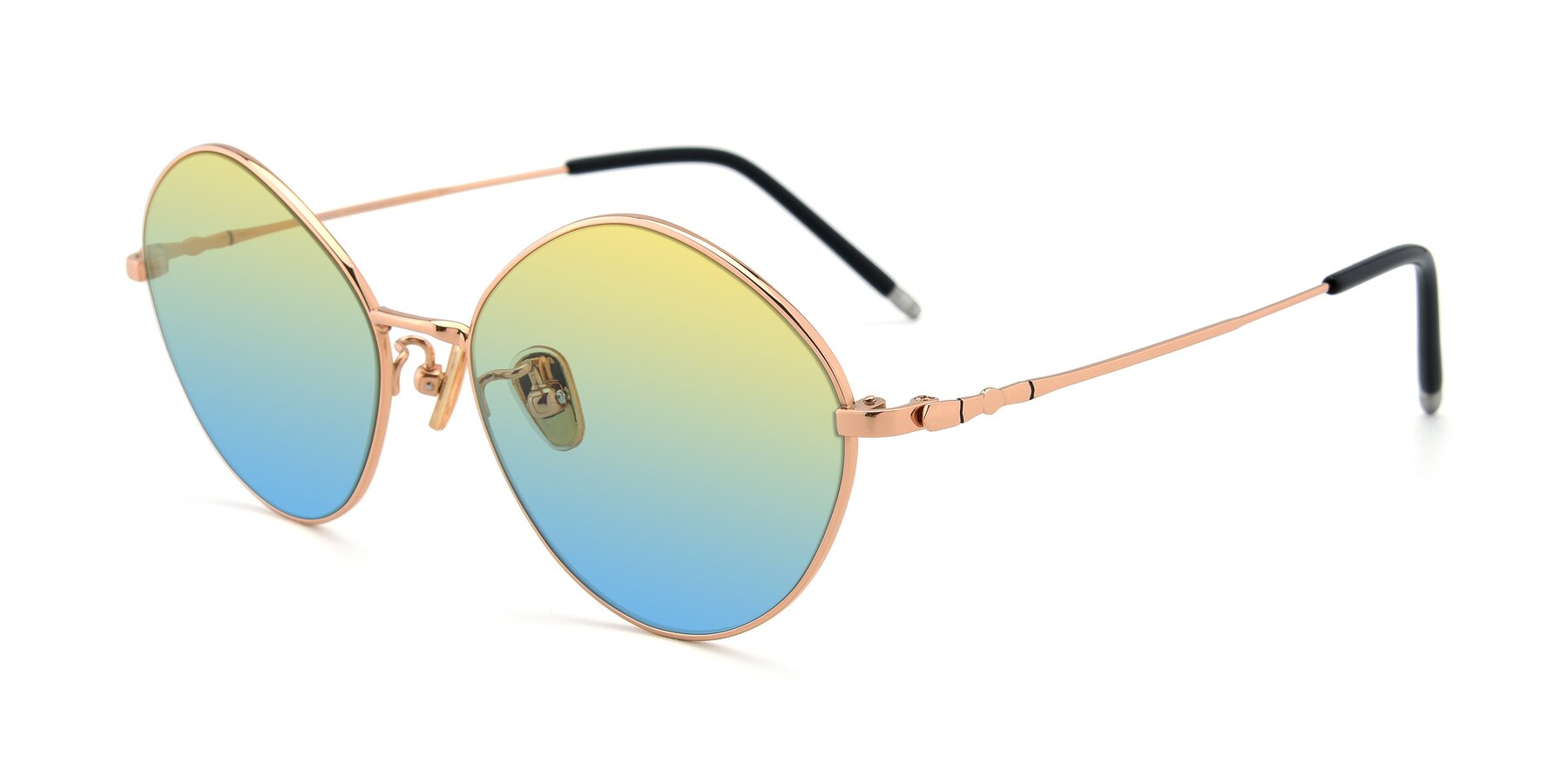 Angle of 90029 in Gold with Yellow / Blue Gradient Lenses