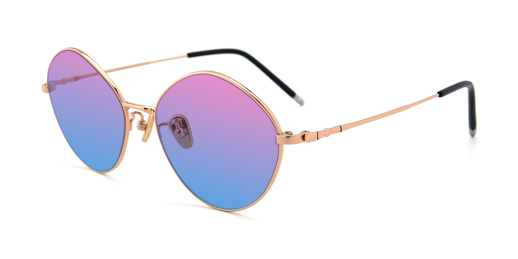 Angle of 90029 in Gold with Pink / Blue Gradient Lenses