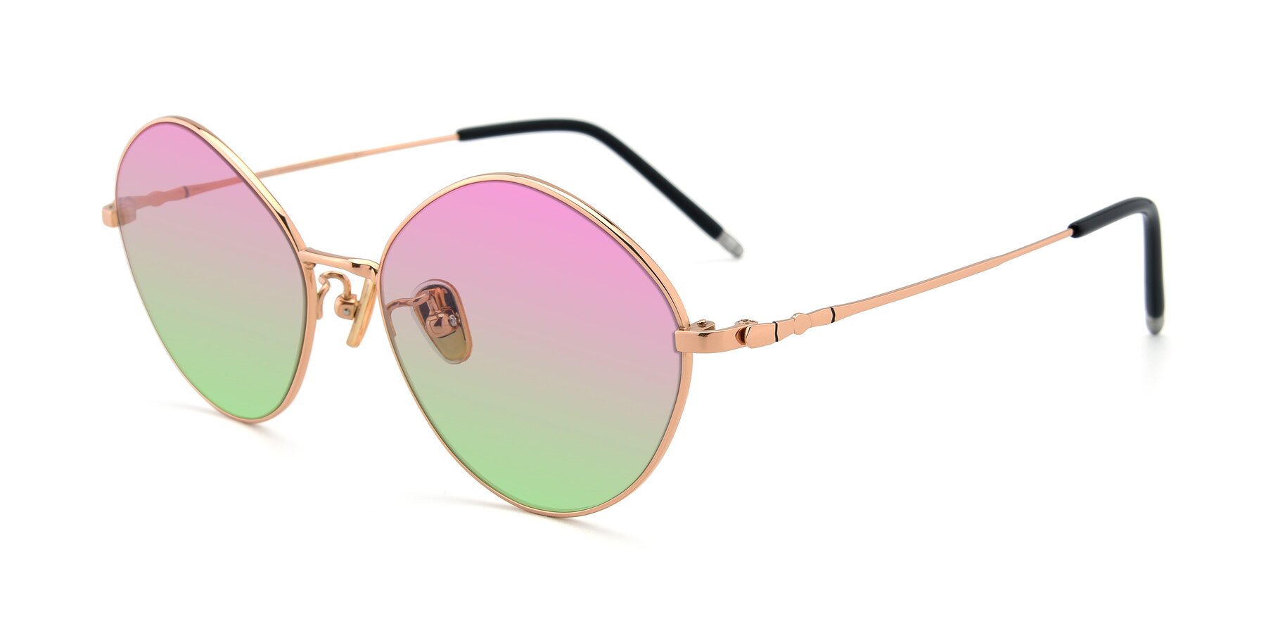 Angle of 90029 in Gold with Pink / Green Gradient Lenses