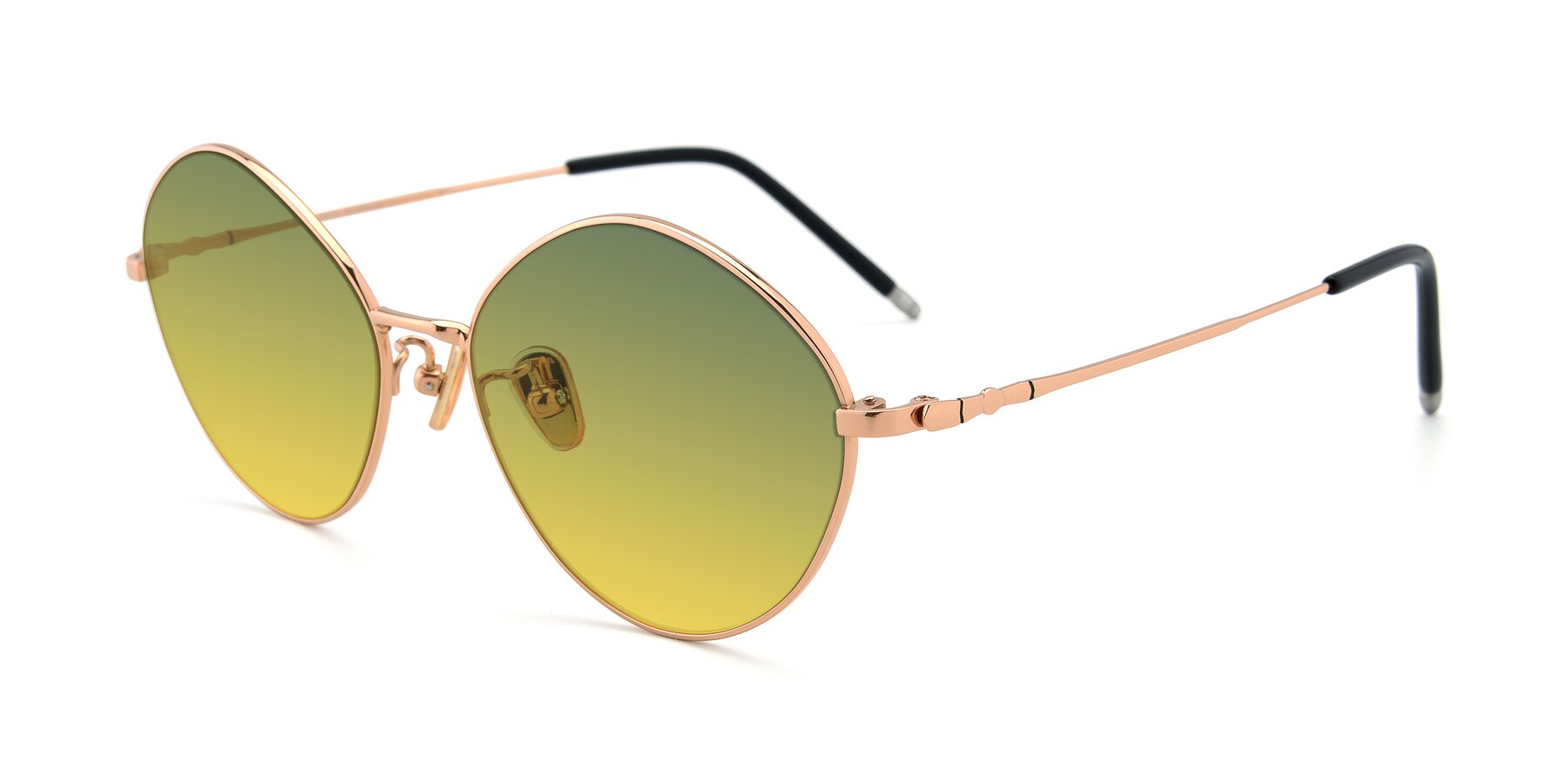 Angle of 90029 in Gold with Green / Yellow Gradient Lenses