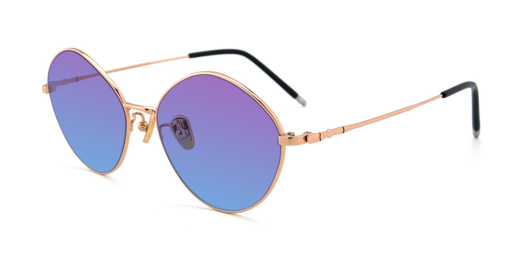 Angle of 90029 in Gold with Purple / Blue Gradient Lenses