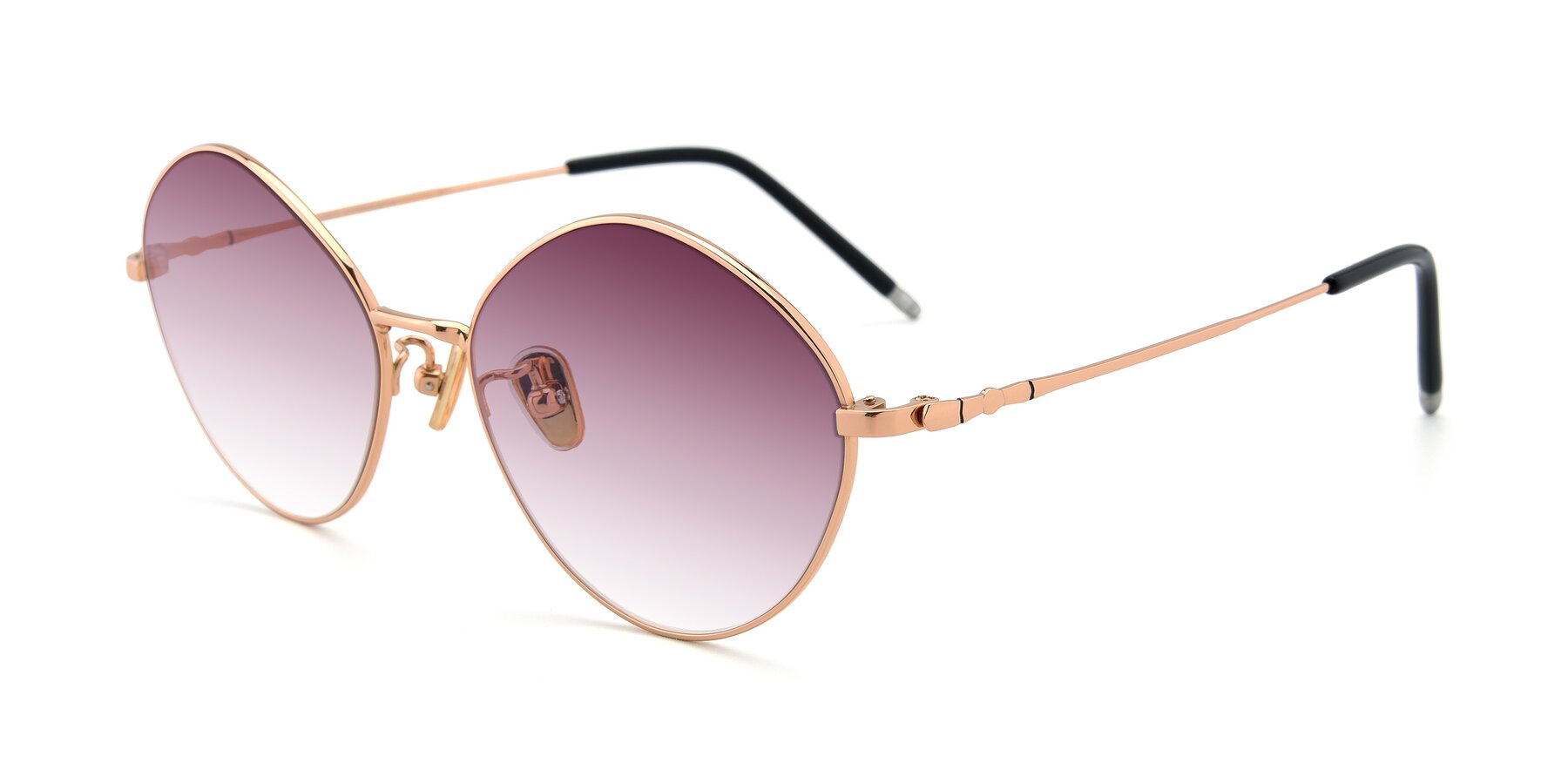 Angle of 90029 in Gold with Wine Gradient Lenses