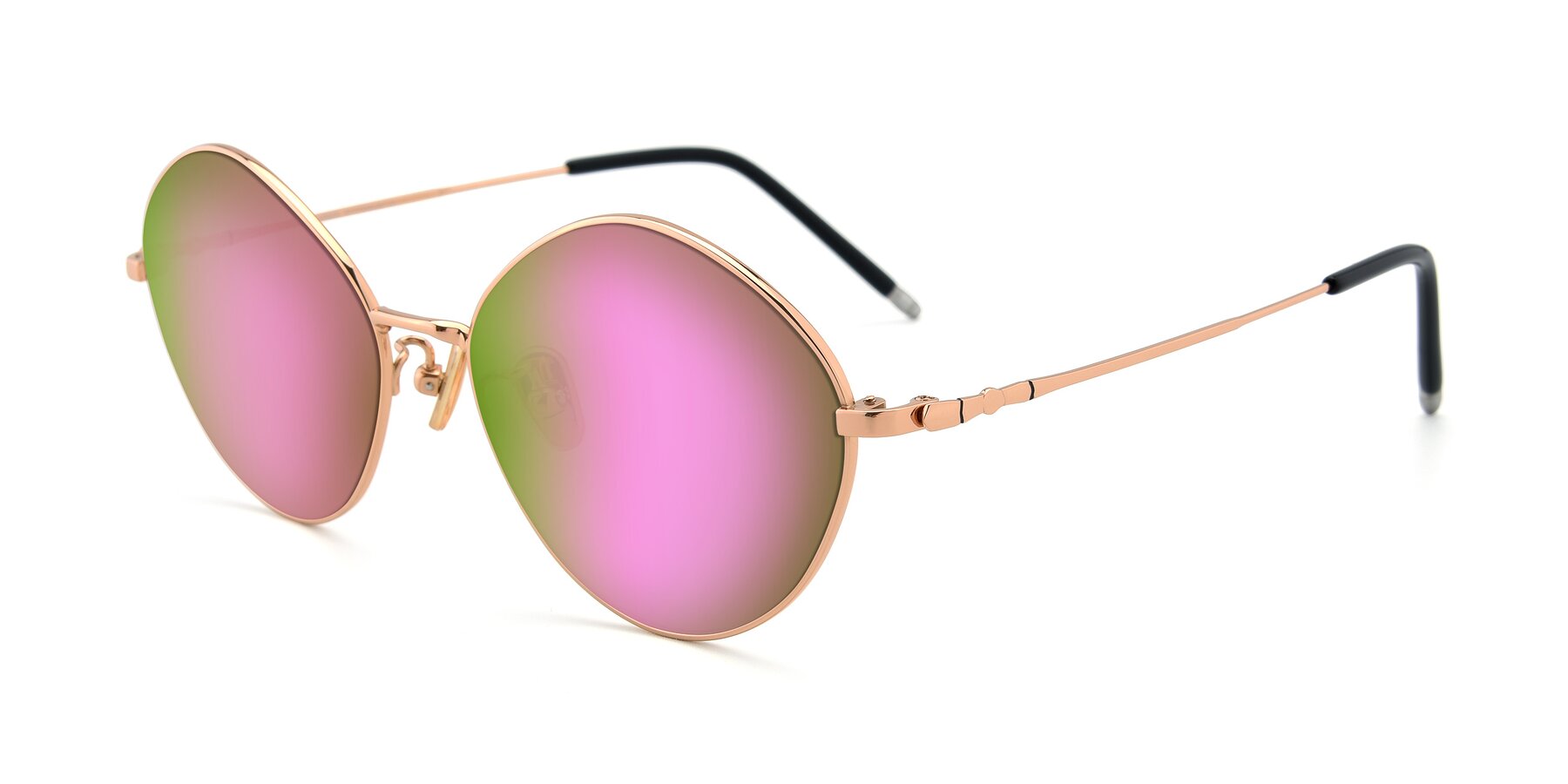 Angle of 90029 in Gold with Pink Mirrored Lenses