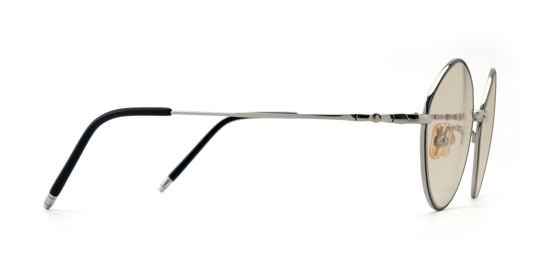 Side of 90029 in Black-Silver with Light Brown Tinted Lenses