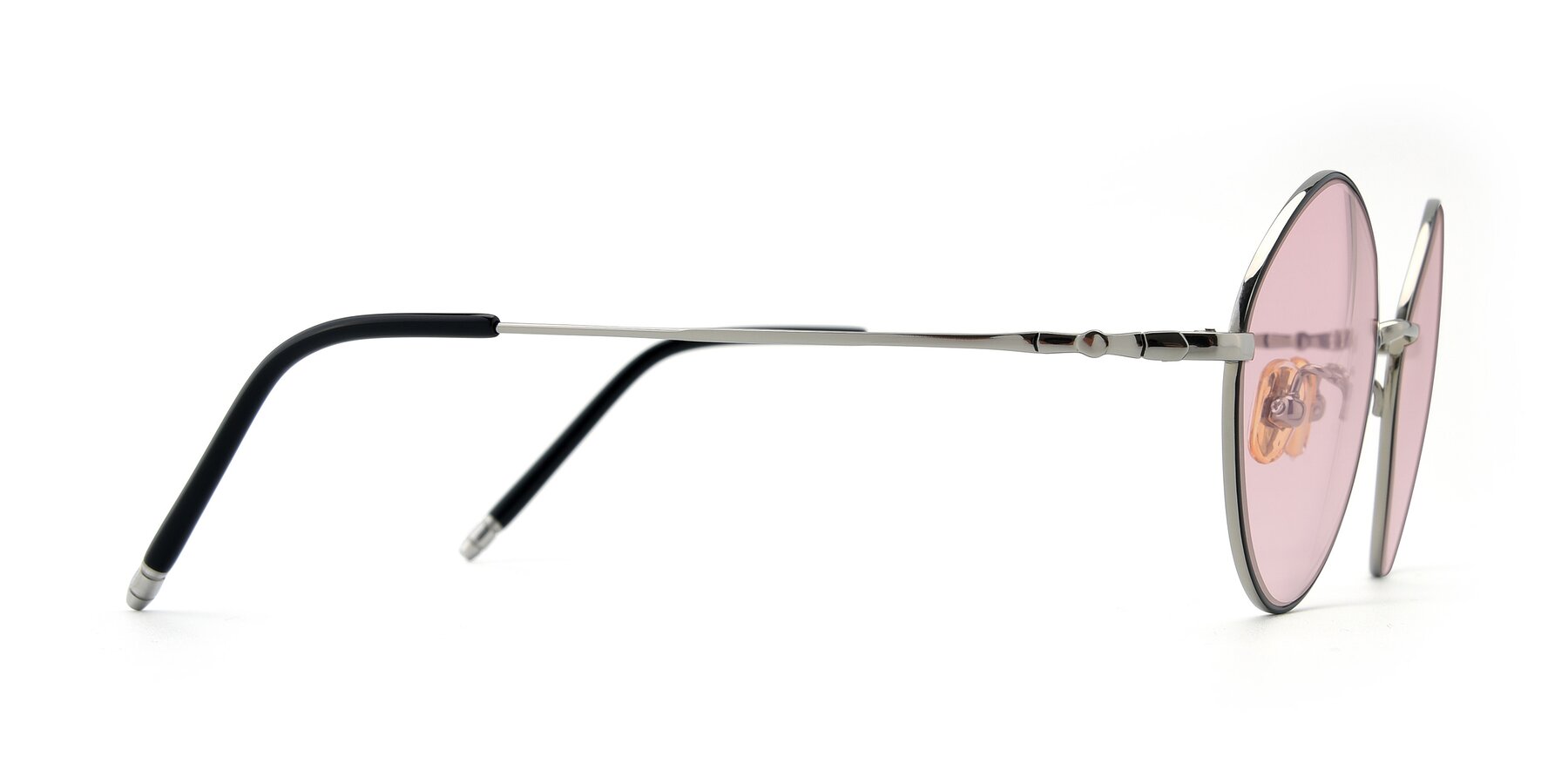 Side of 90029 in Black-Silver with Light Garnet Tinted Lenses