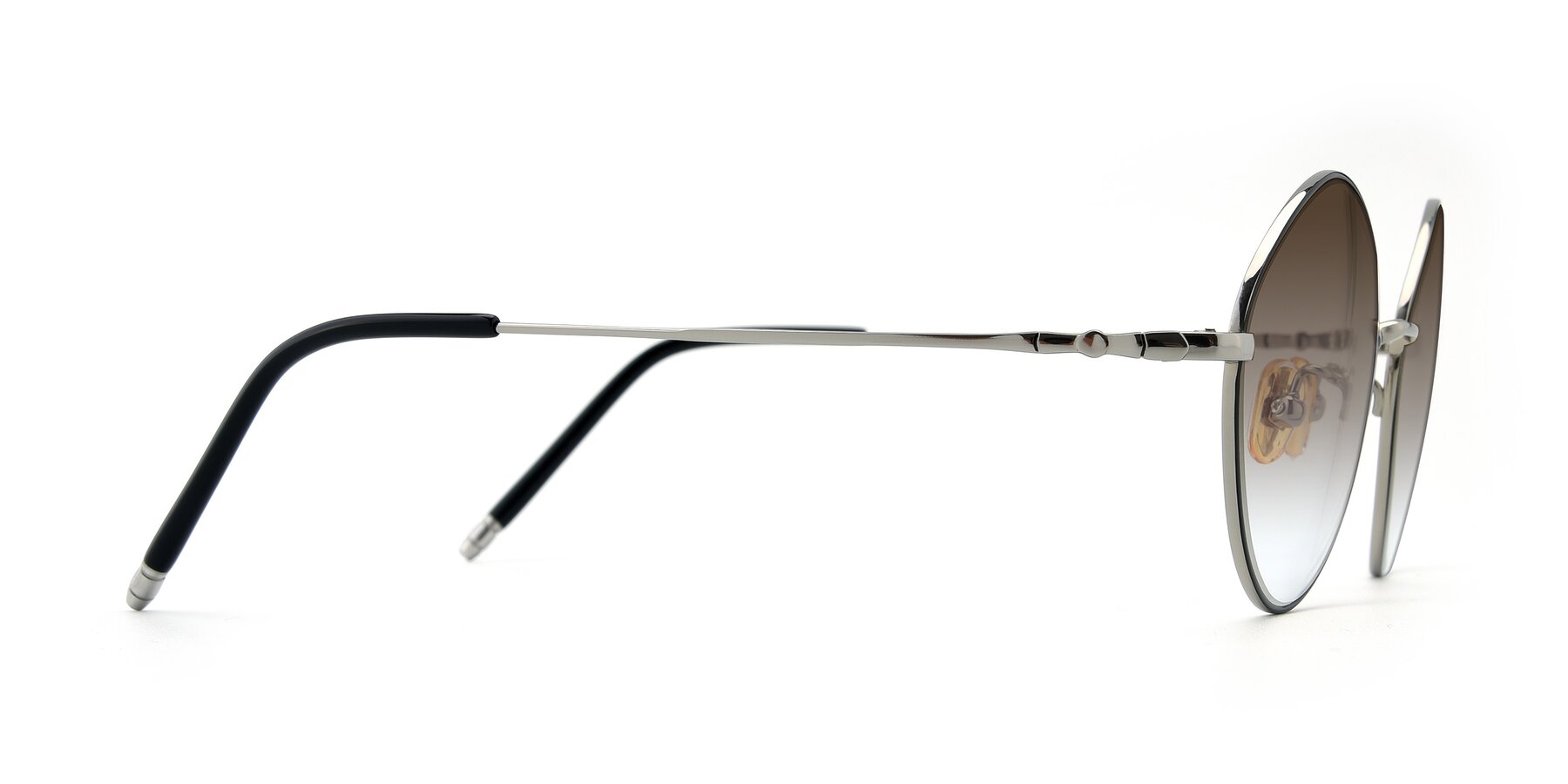 Side of 90029 in Black-Silver with Brown Gradient Lenses