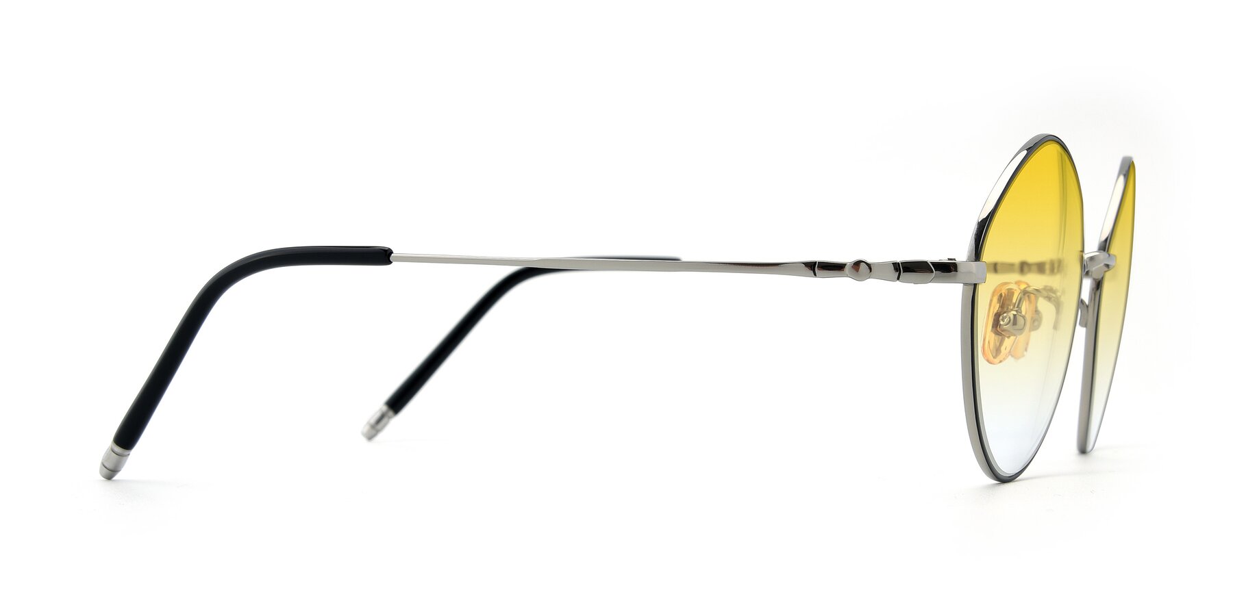 Side of 90029 in Black-Silver with Yellow Gradient Lenses