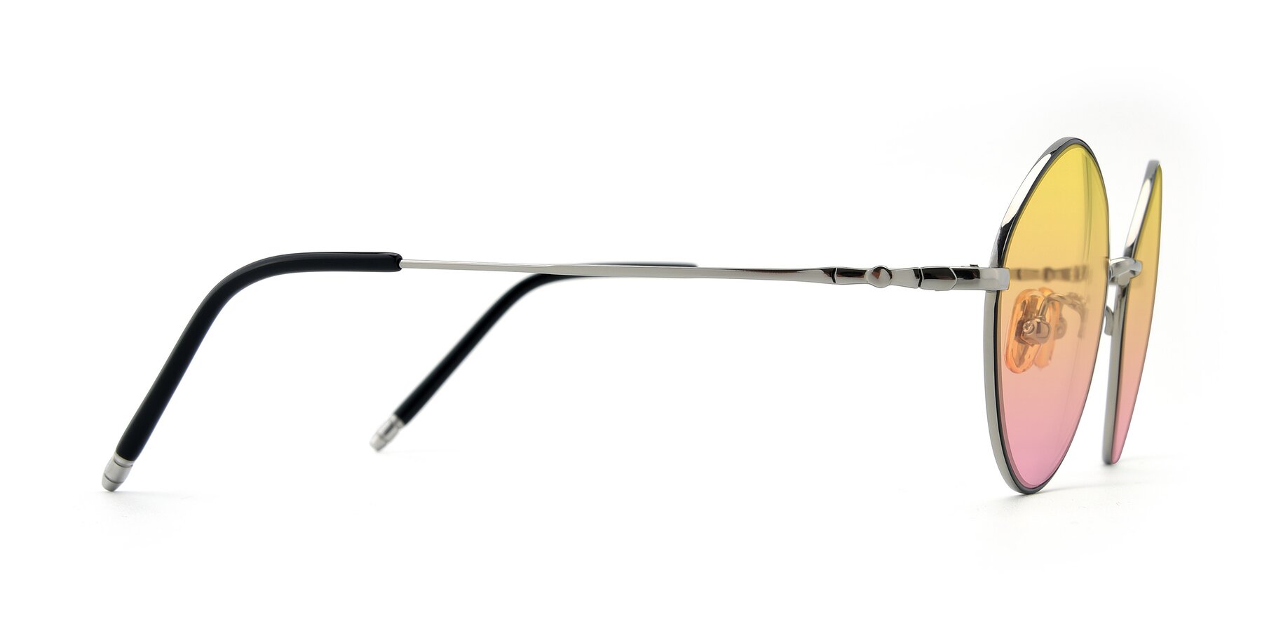 Side of 90029 in Black-Silver with Yellow / Pink Gradient Lenses