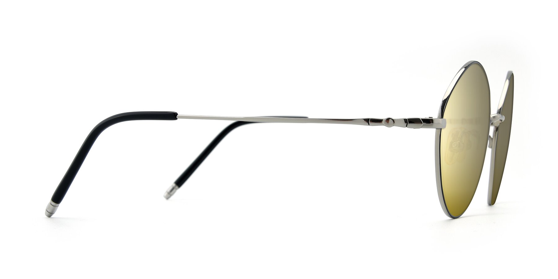 Side of 90029 in Black-Silver with Gold Mirrored Lenses