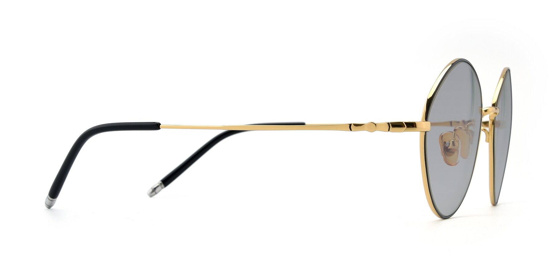 Side of 90029 in Black-Gold with Light Gray Tinted Lenses