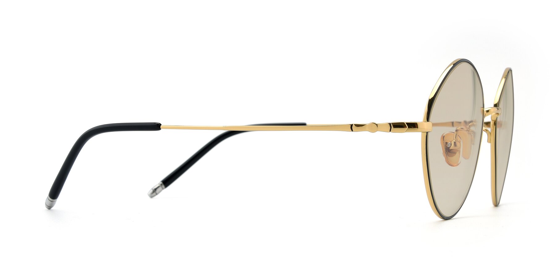 Side of 90029 in Black-Gold with Light Brown Tinted Lenses