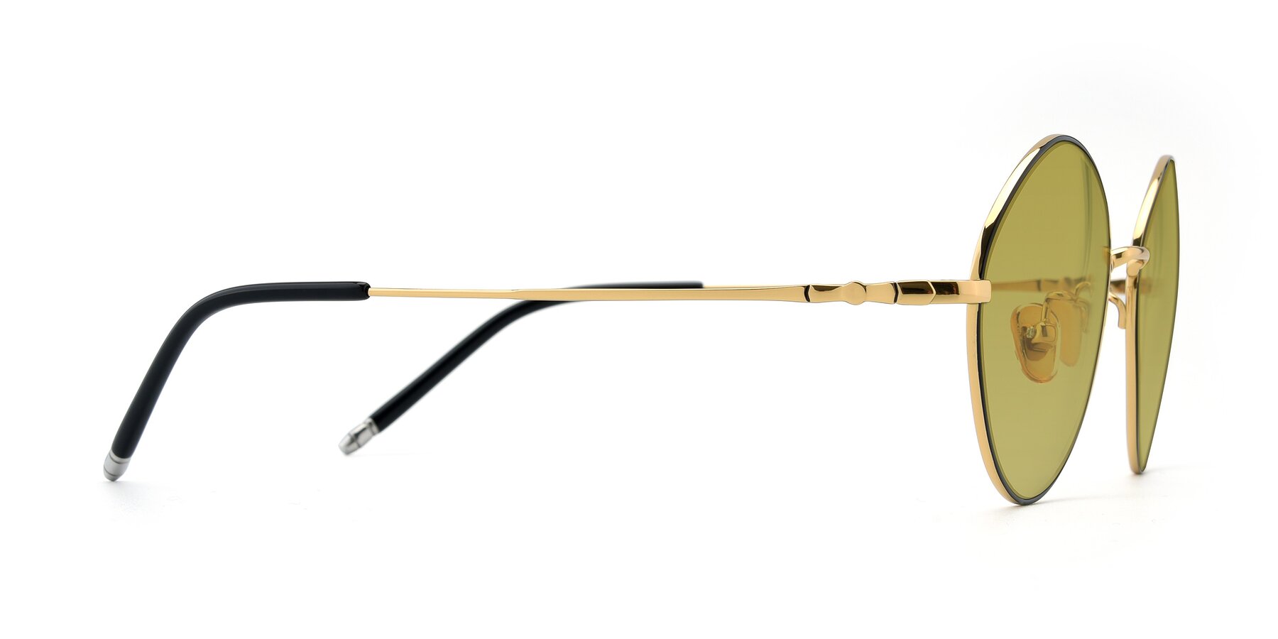 Side of 90029 in Black-Gold with Champagne Tinted Lenses