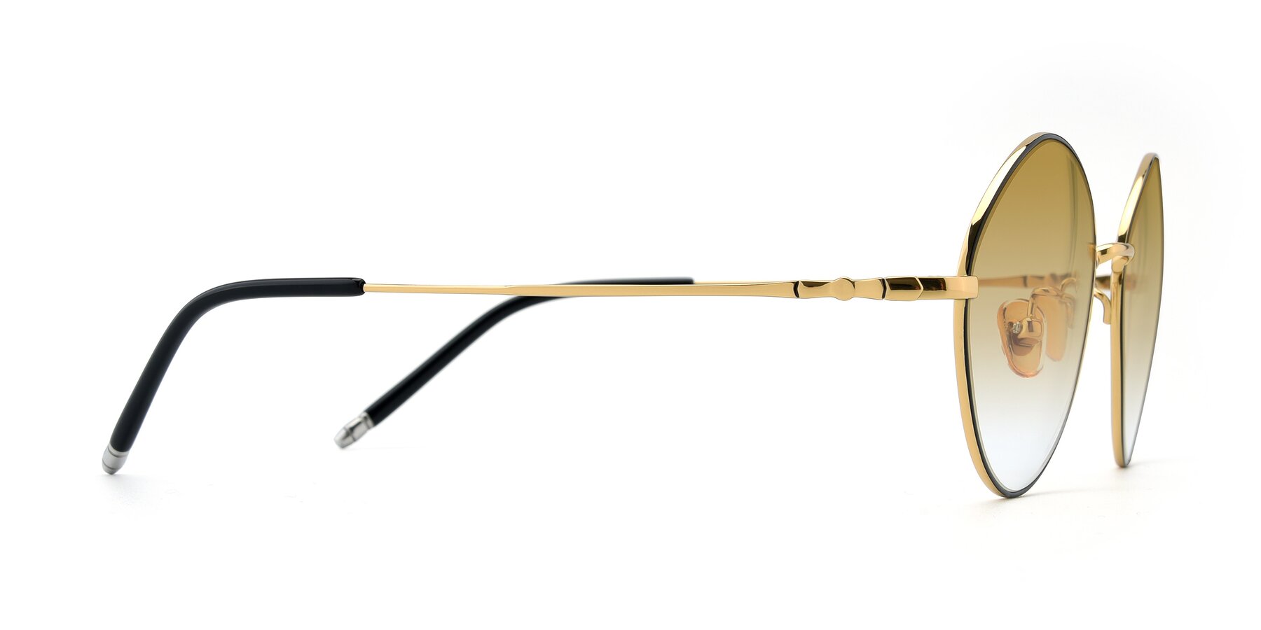 Side of 90029 in Black-Gold with Champagne Gradient Lenses