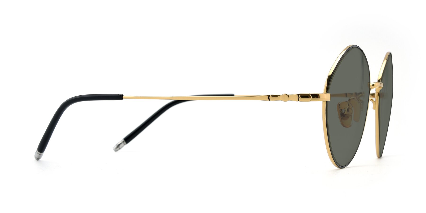 Side of 90029 in Black-Gold with Gray Polarized Lenses