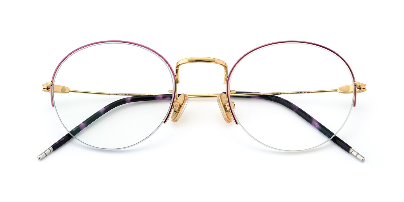 80039 - Red / Gold Eyeglasses
