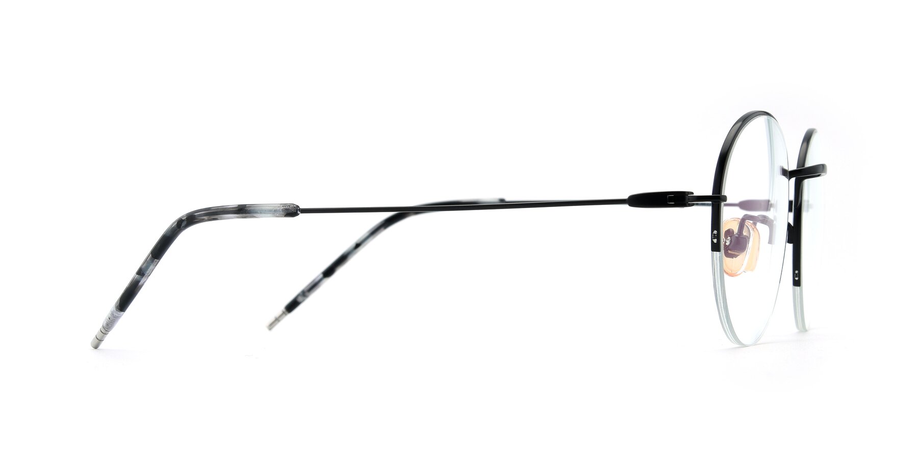 Side of 80039 in Black with Clear Eyeglass Lenses