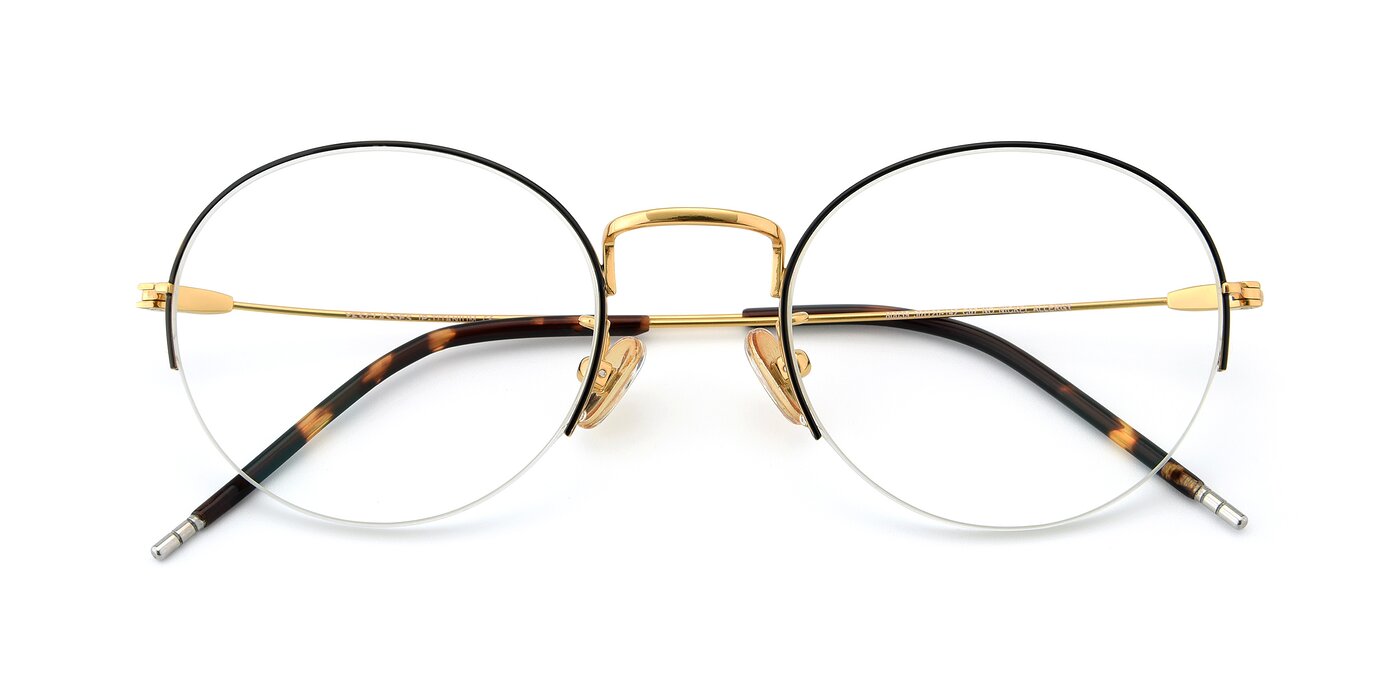 80039 - Black / Gold Eyeglasses