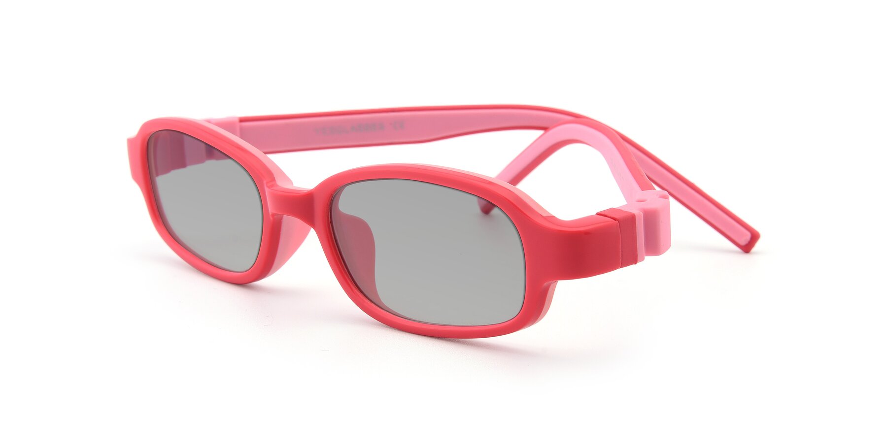 Angle of 515 in Red-Pink with Light Gray Tinted Lenses