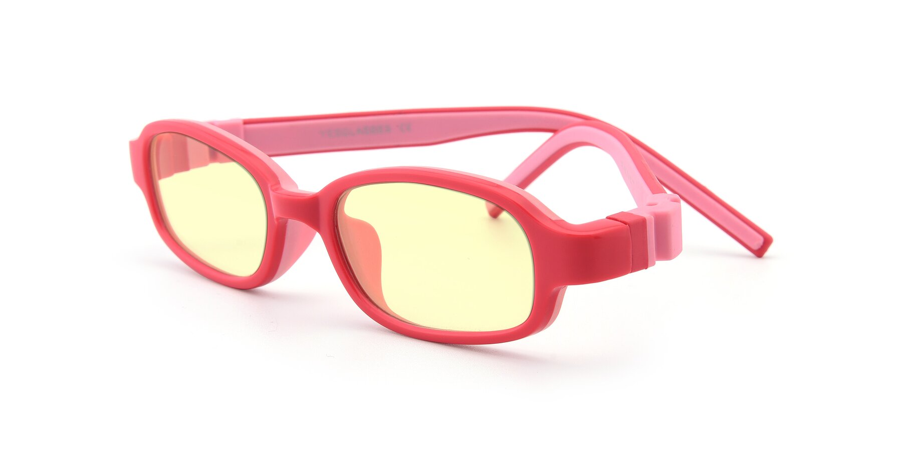 Angle of 515 in Red-Pink with Light Yellow Tinted Lenses