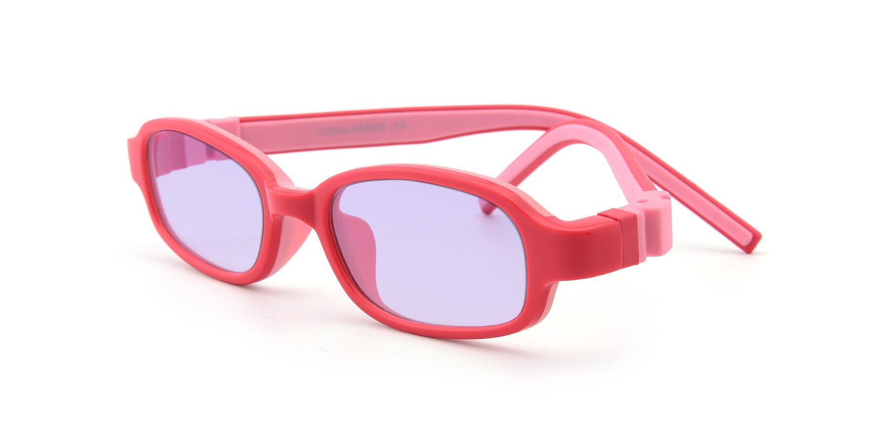 Angle of 515 in Red-Pink with Light Purple Tinted Lenses
