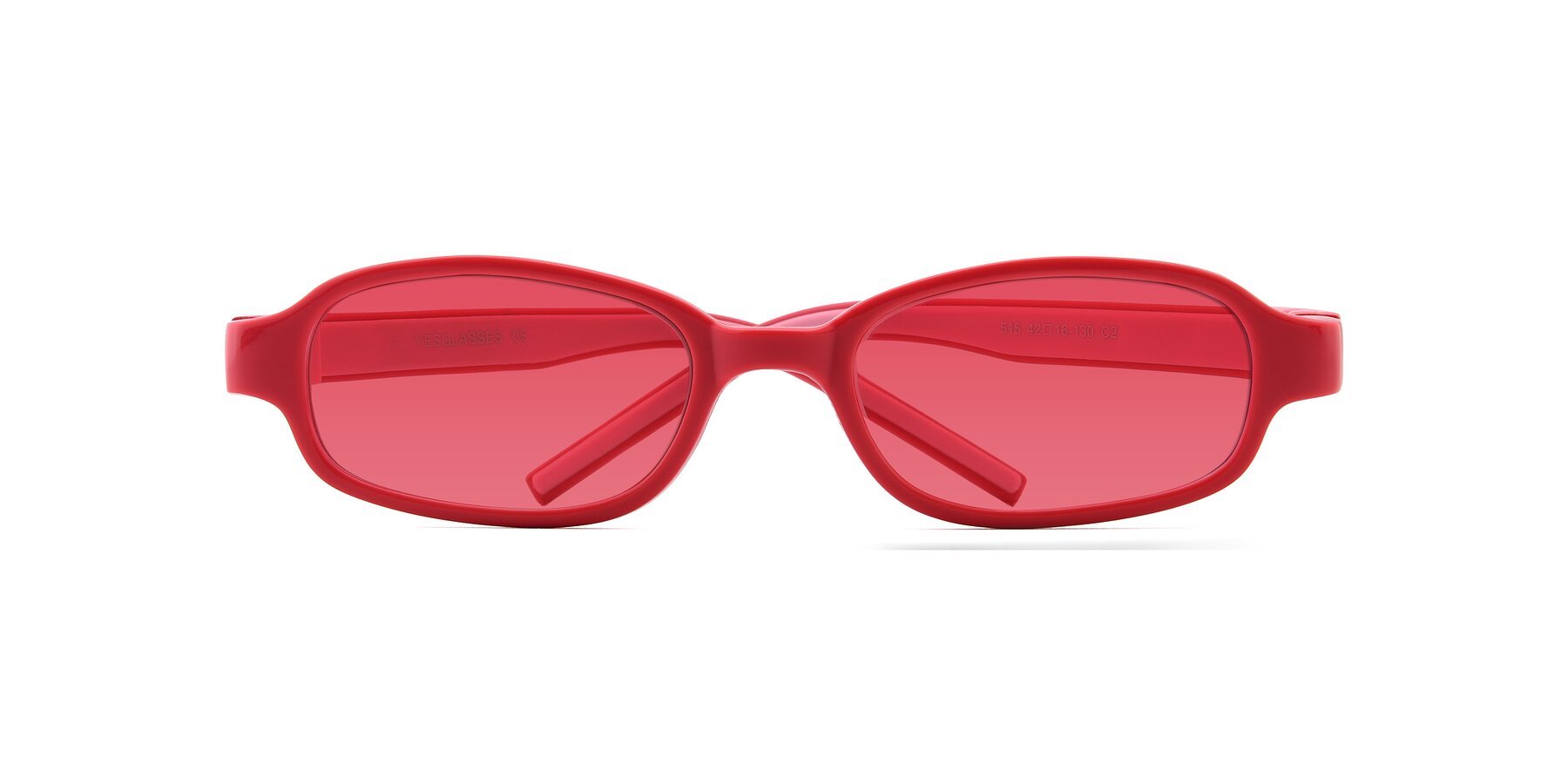 Folded Front of 515 in Red-Pink with Red Tinted Lenses