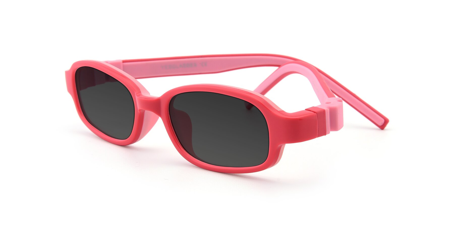 Angle of 515 in Red-Pink with Gray Tinted Lenses