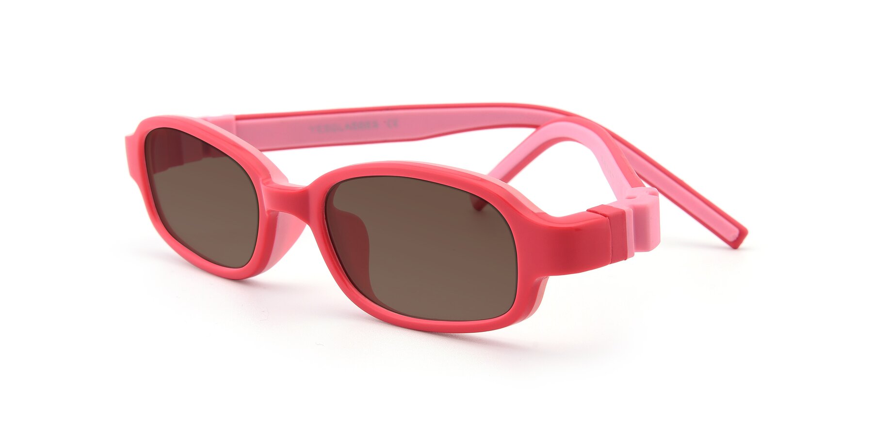 Angle of 515 in Red-Pink with Brown Tinted Lenses