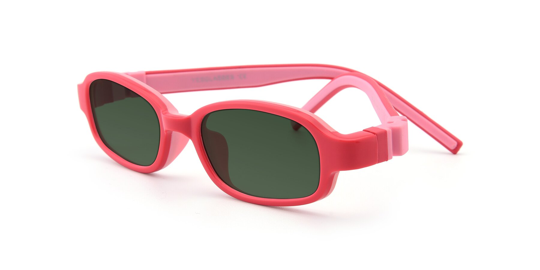 Angle of 515 in Red-Pink with Green Tinted Lenses