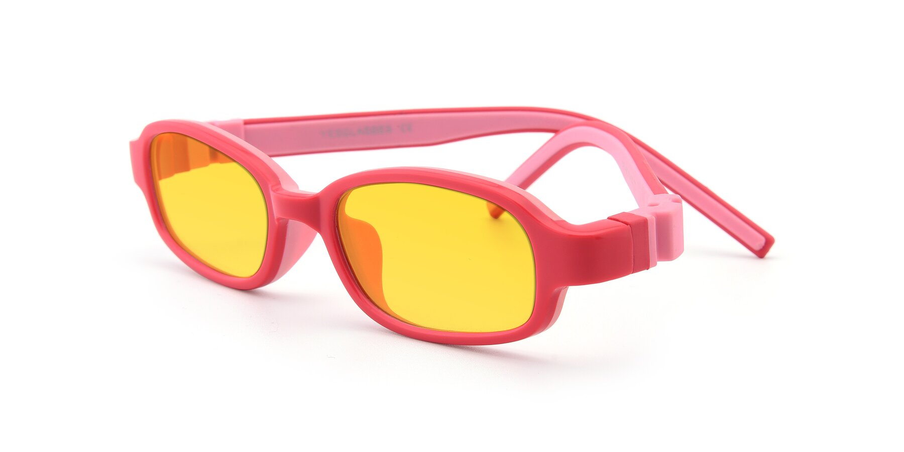 Angle of 515 in Red-Pink with Yellow Tinted Lenses