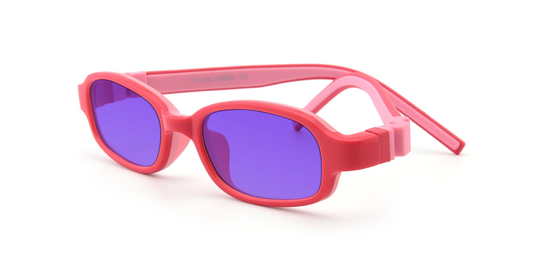 Angle of 515 in Red-Pink with Purple Tinted Lenses